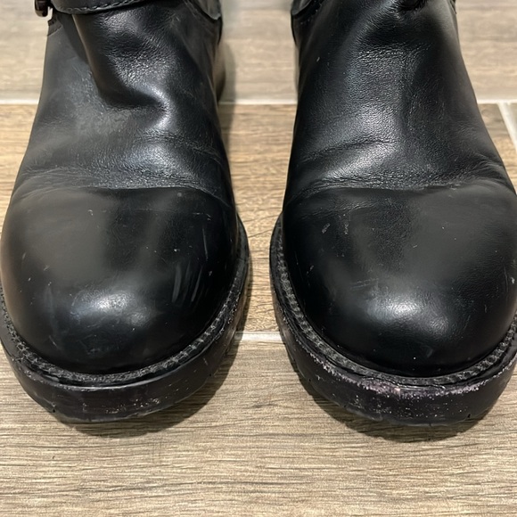 Valentino Black Combat Boots with Silver Studs - Picture 5 of 11